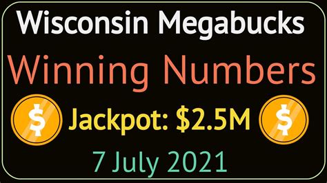 wisconsin megabucks winning numbers|Wisconsin Megabucks Winning Numbers .